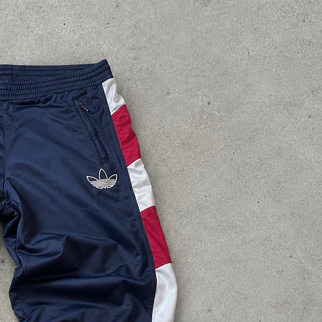 Y2K Adidas Track Pants Marineblau Rare (L)