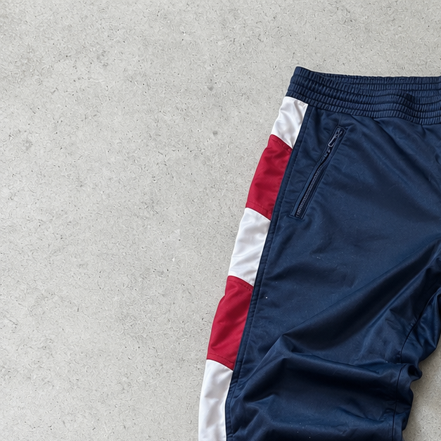 Y2K Adidas Track Pants Marineblau Rare (L)