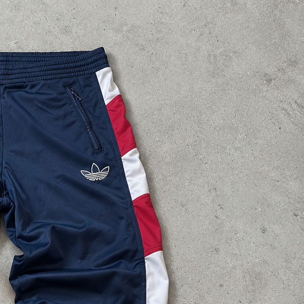 Y2K Adidas Track Pants Marineblau Rare (L)