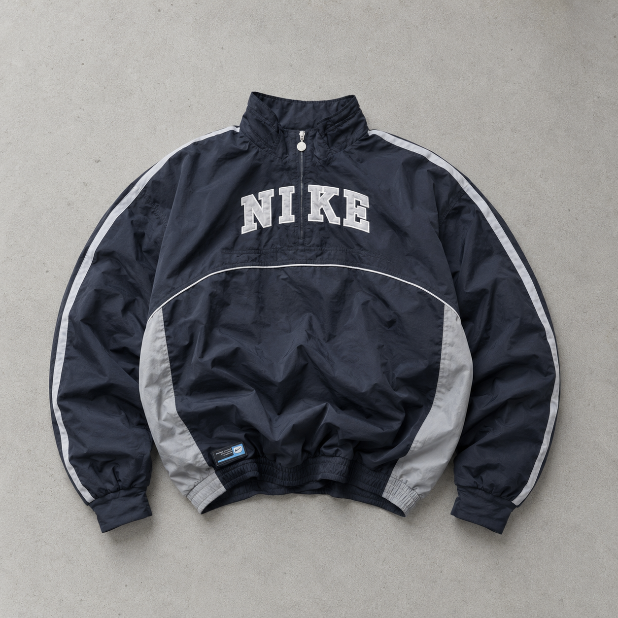 Vintage Nike Windbreaker Grey, Black Rare (M)