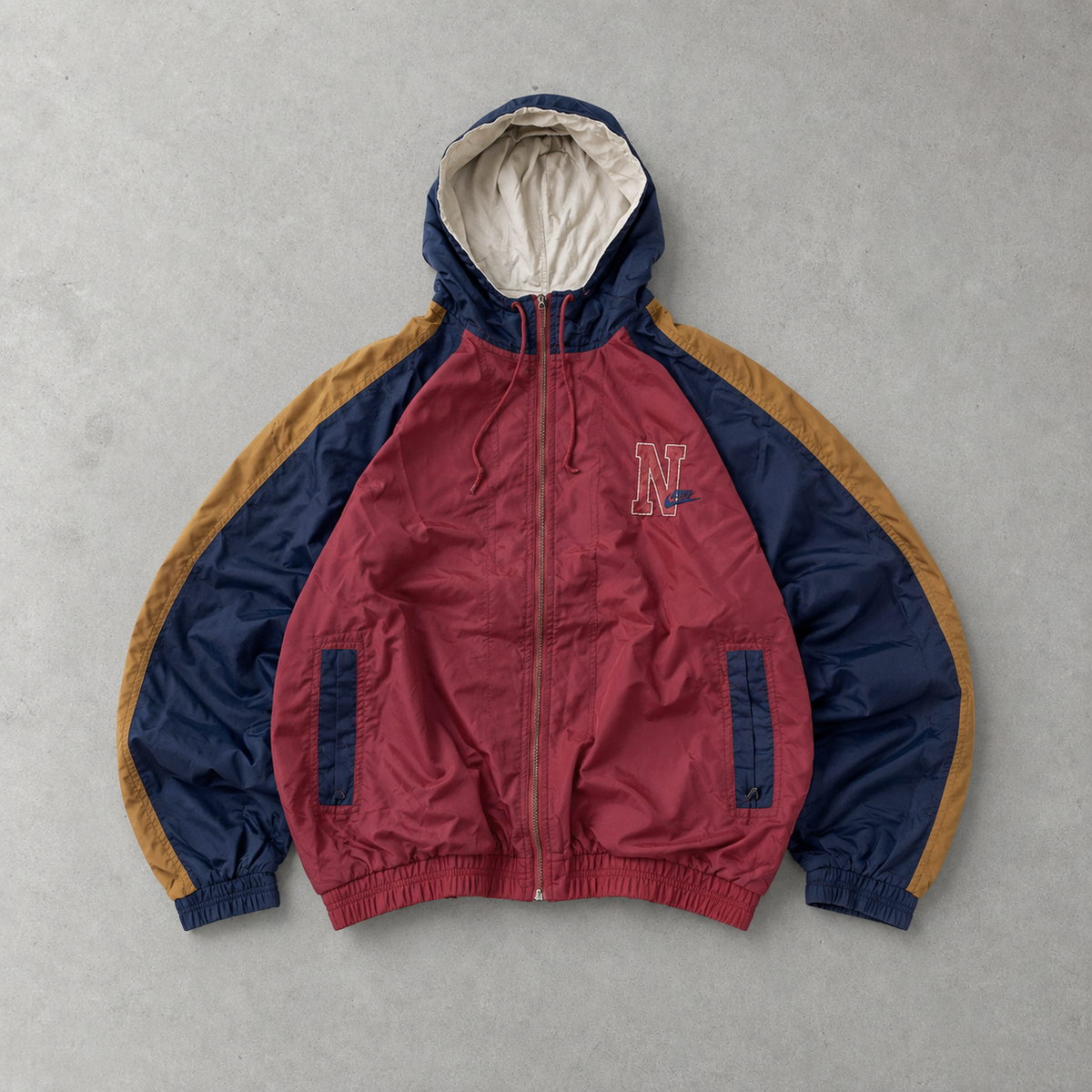 90er Nike Jacke burgunderrot limitiert (Größe L)
