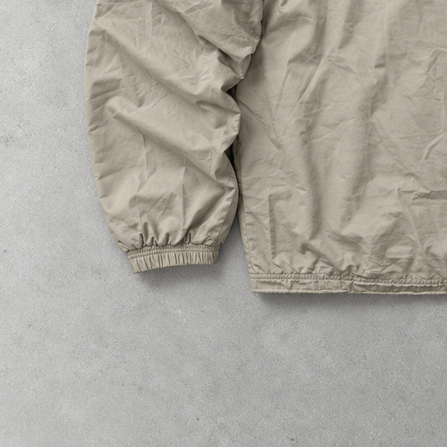 Y2K Adidas Windbreaker Beige Rarität (XL) Gesticktes Logo