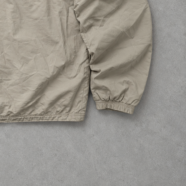 Y2K Adidas Windbreaker Beige Rarität (XL) Gesticktes Logo