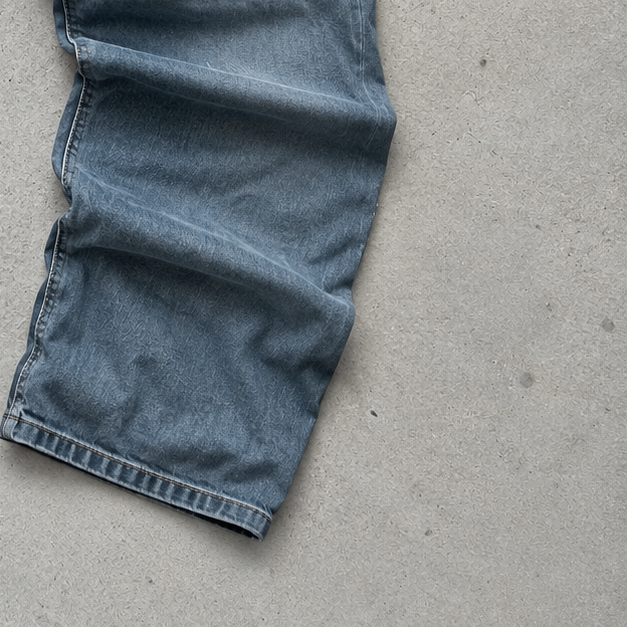 Y2K True Religion Jeans Light Blue Limited Stitched Logo (M)