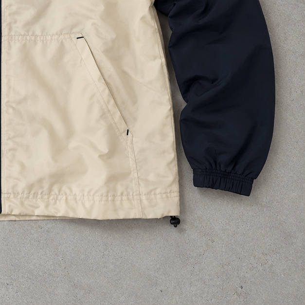 Champion Jacket Marineblau, Creme Rare (S)