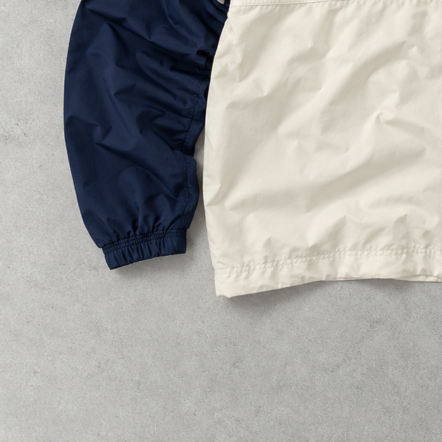 Champion Jacket Marineblau, Creme Rare (S)