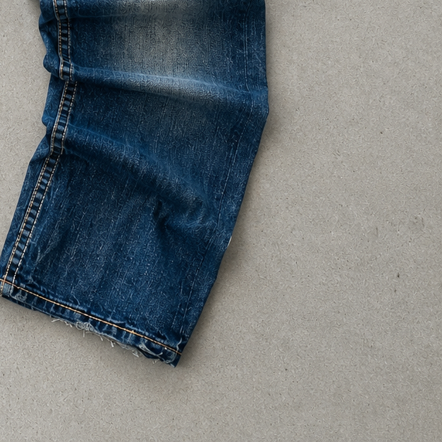 Y2K True Religion Jeans Blau, Rot Limited (W34 | DE 50)
