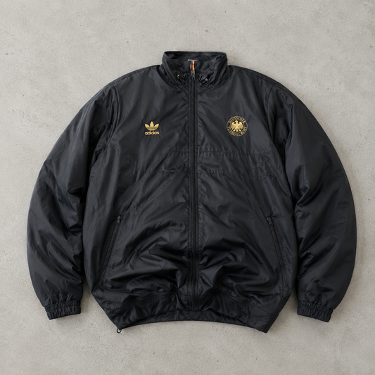 Germany Football Adidas Windbreaker Schwarz Rare (M) Stitched Logo