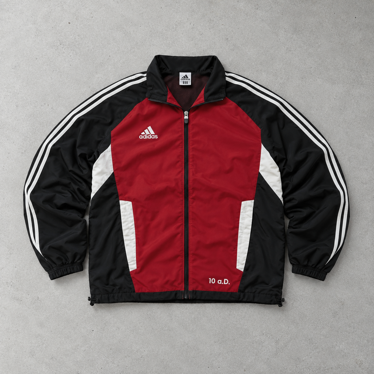 Y2K Adidas Track Jacket Red / Black Limited (L)