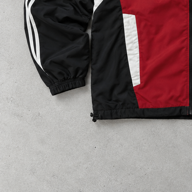 Y2K Adidas Track Jacket Red / Black Limited (L)