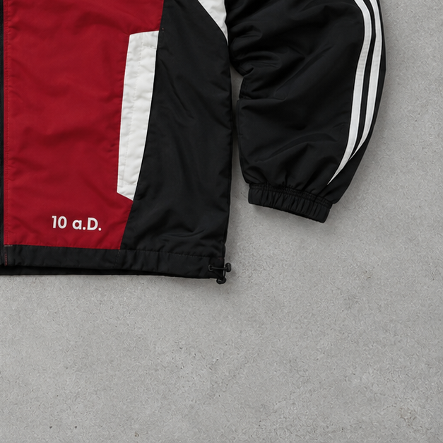 Y2K Adidas Track Jacket Red / Black Limited (L)