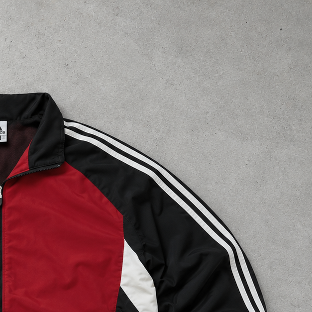 Y2K Adidas Track Jacket Red / Black Limited (L)