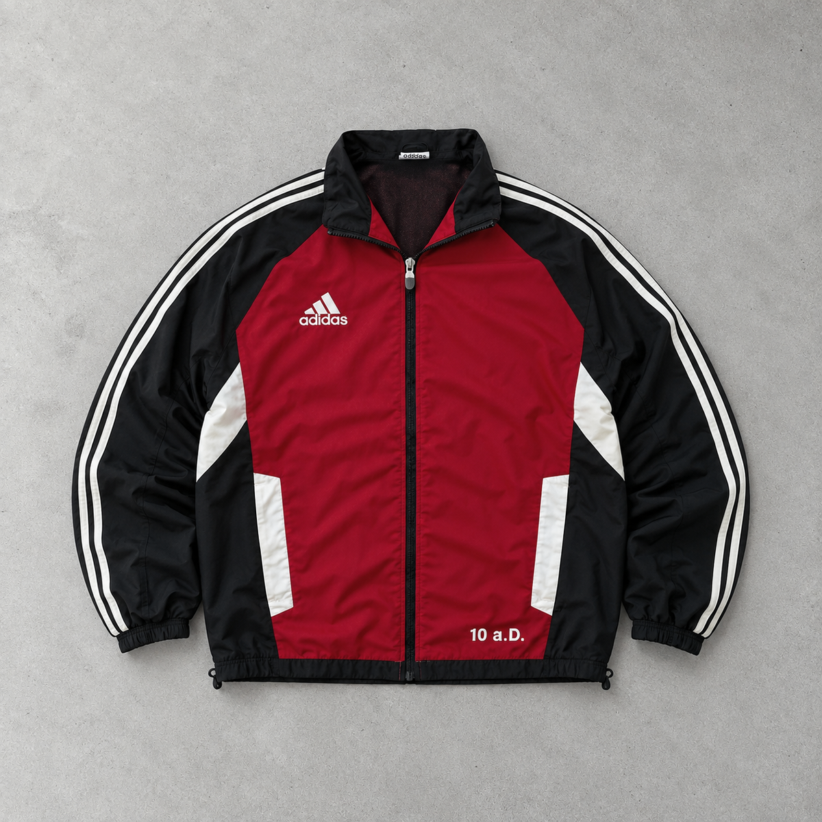 Y2K Adidas Track Jacket Red / Black Limited (L)