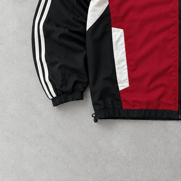 Y2K Adidas Track Jacket Red / Black Limited (L)