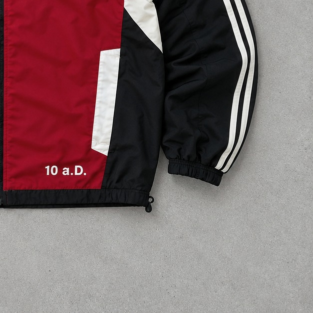 Y2K Adidas Track Jacket Red / Black Limited (L)