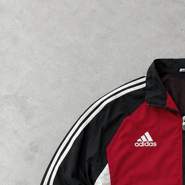 Y2K Adidas Track Jacket Red / Black Limited (L)