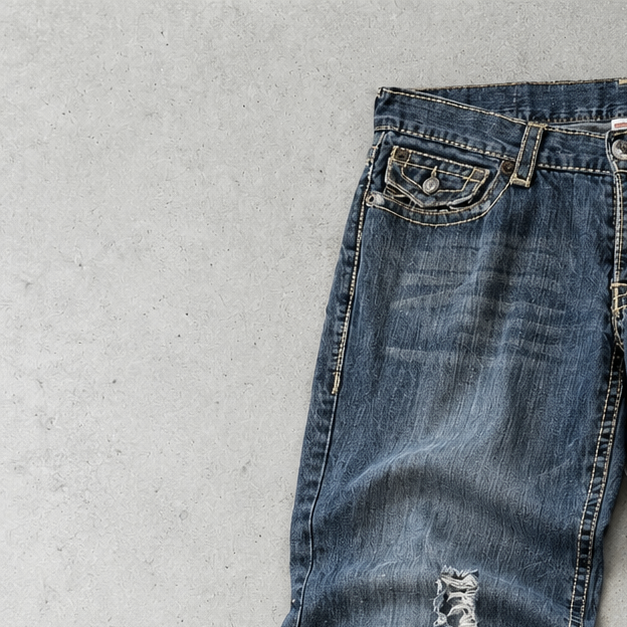 True Religion Baggy Jeans Blue Rare (W38 | DE 54)