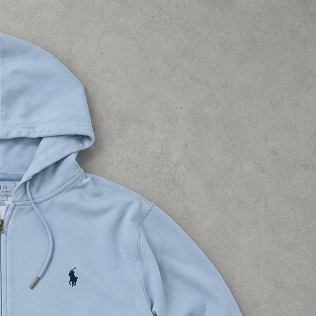 Ralph Lauren Hoodie Hellblau Rare (M)