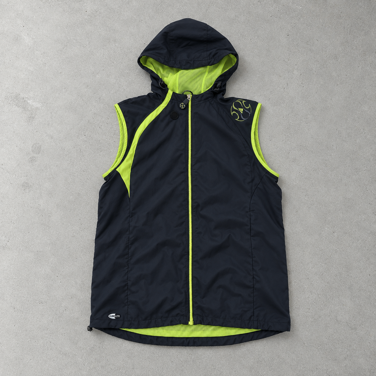 adidas Hoodie Schwarz, Gelb Rare (M)