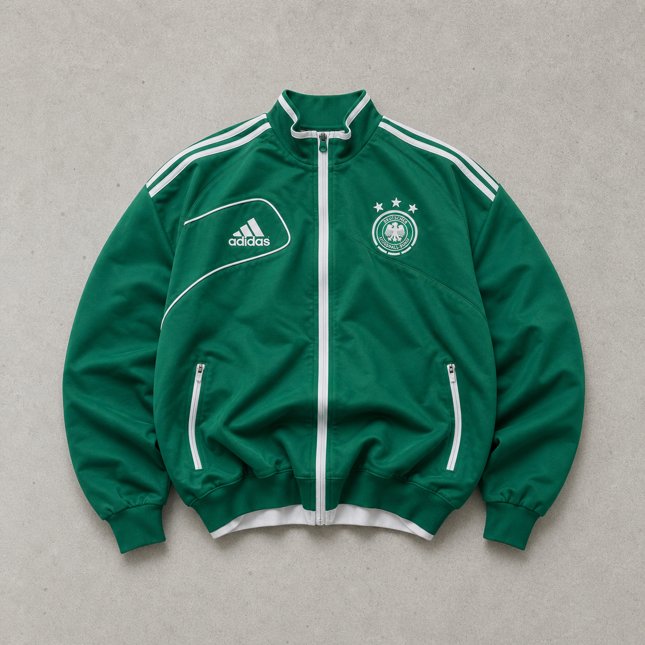 Germany Football Adidas Jacket Grün Rare (M) Stitched Logo