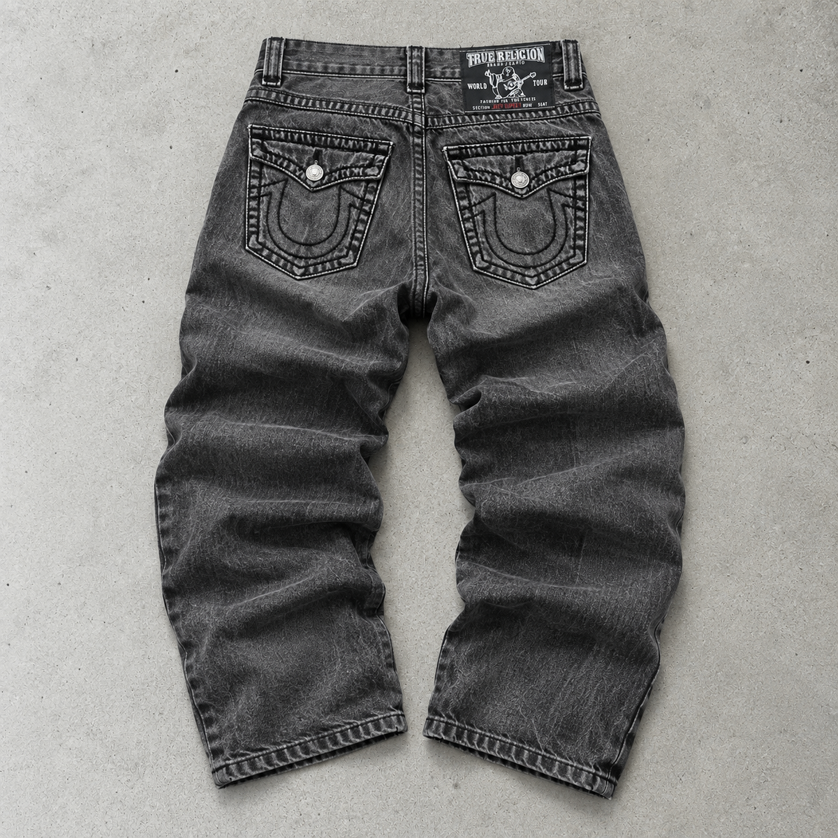 Y2K True Religion Straight Fit Jeans Black Limited (M)