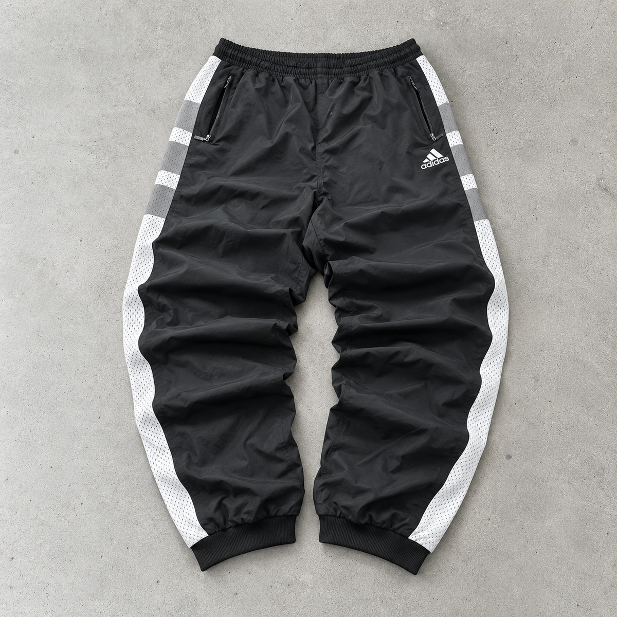 Y2K Adidas Track Pants Schwarz Limited (L)