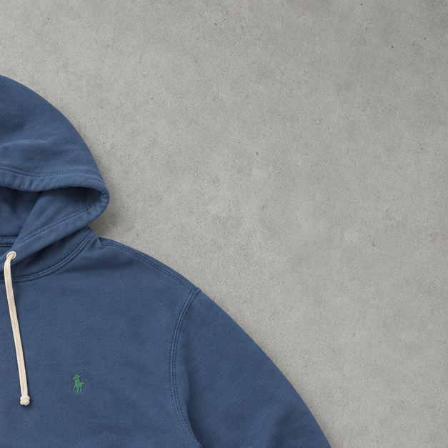 Ralph Lauren Hoodie Blau Rare (L)
