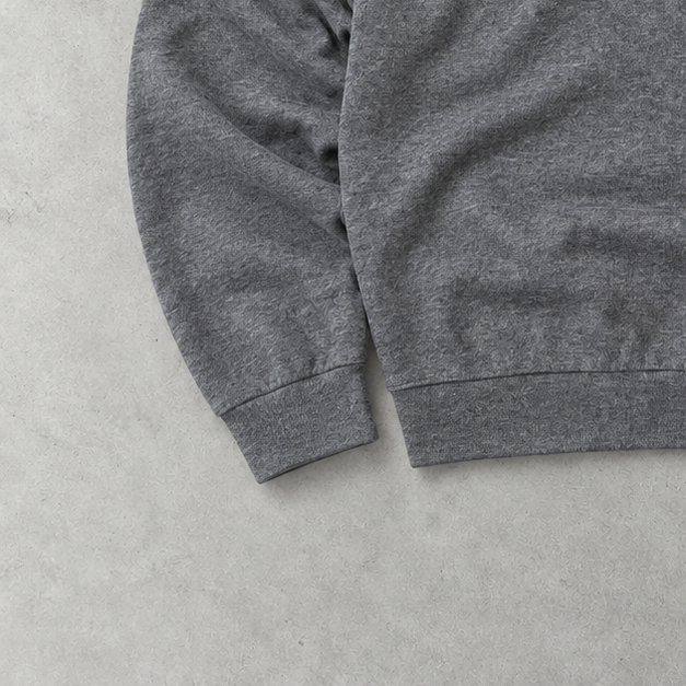 Ralph Lauren Half-Zip Sweater Grau Rare (L) Stitched Logo