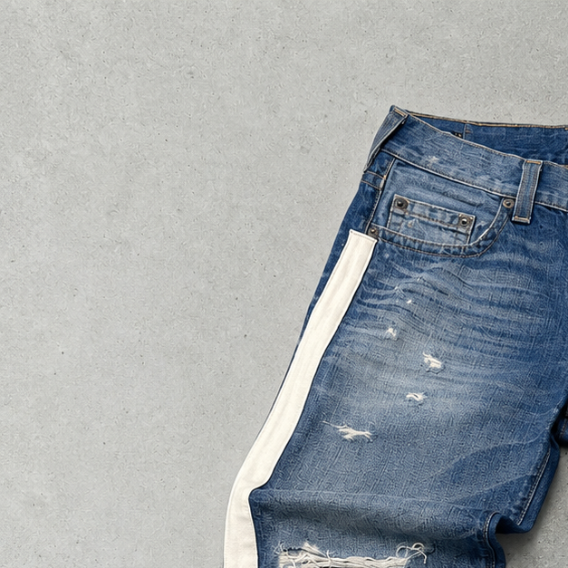 Y2K True Religion Jeans Blau, Weiß Rare (L)