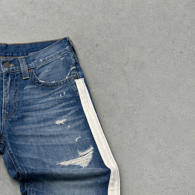 Y2K True Religion Jeans Blau, Weiß Rare (L)
