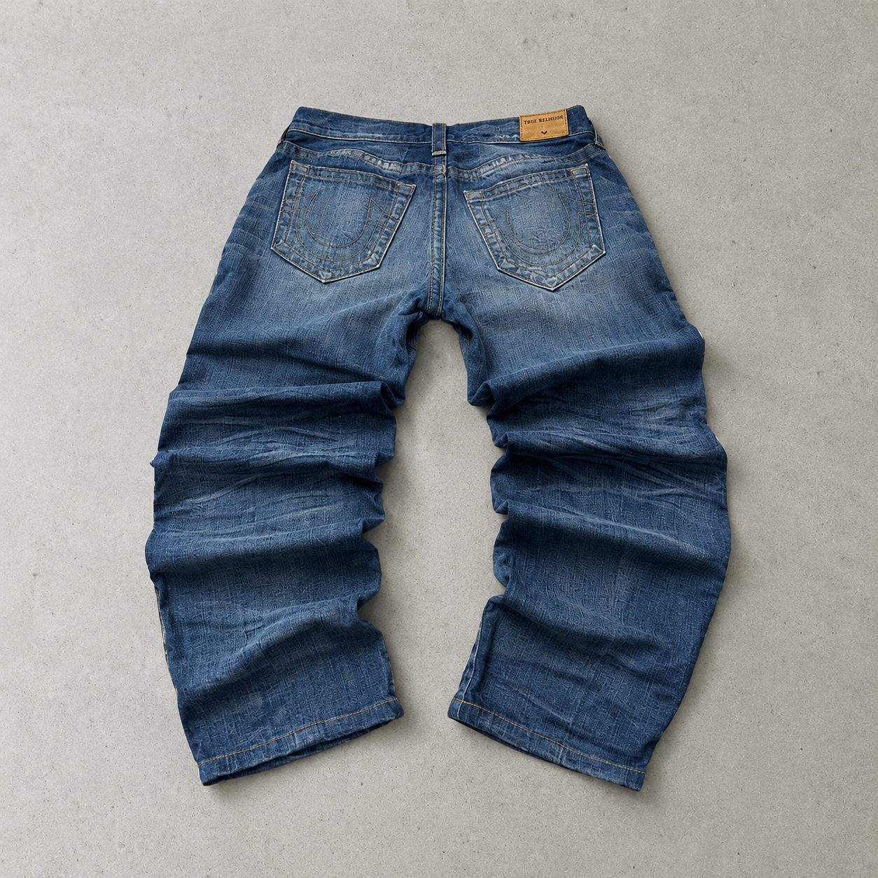 Y2K True Religion Jeans Blau, Weiß Rare (L)