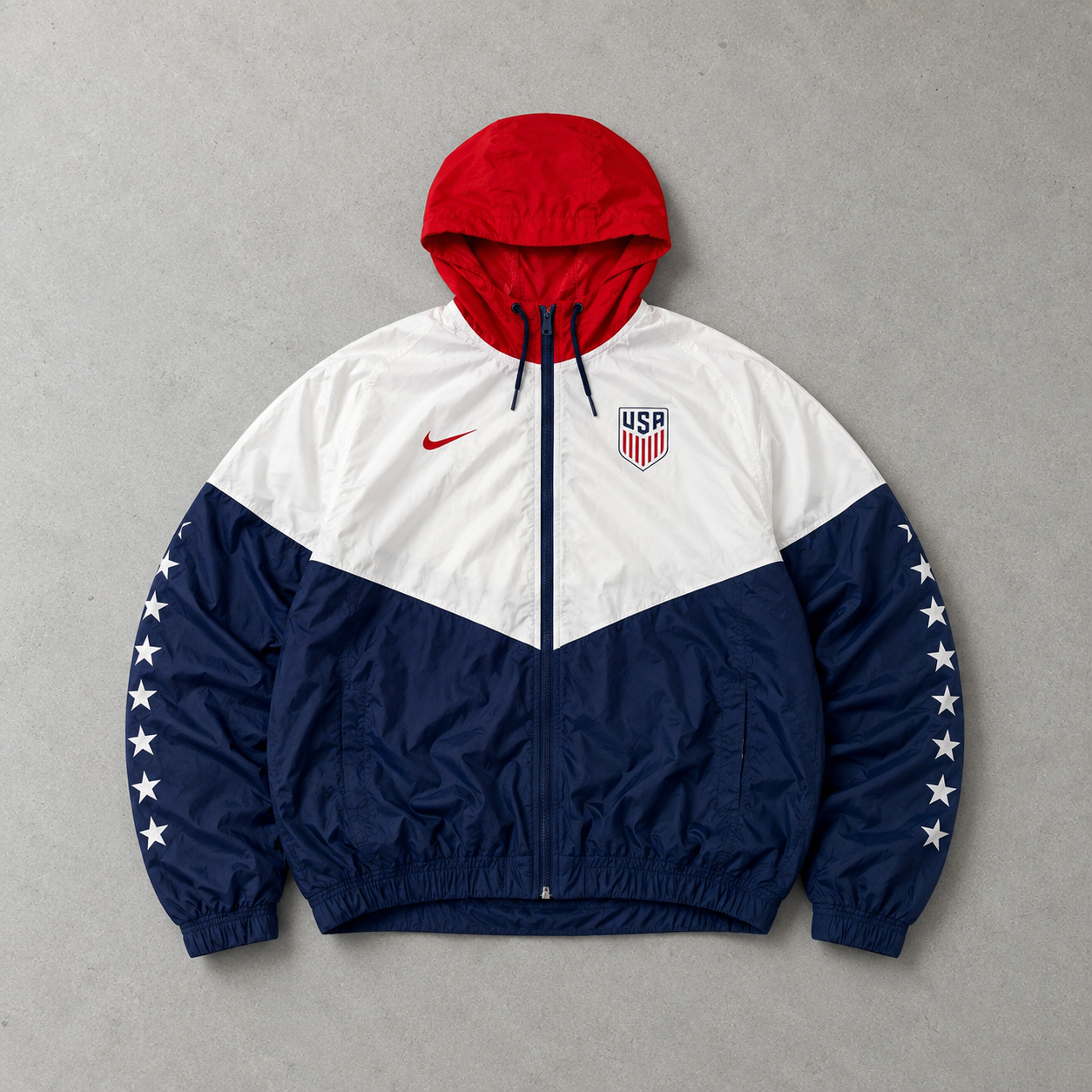 Nike Windbreaker Rot, Weiß Limited (M)