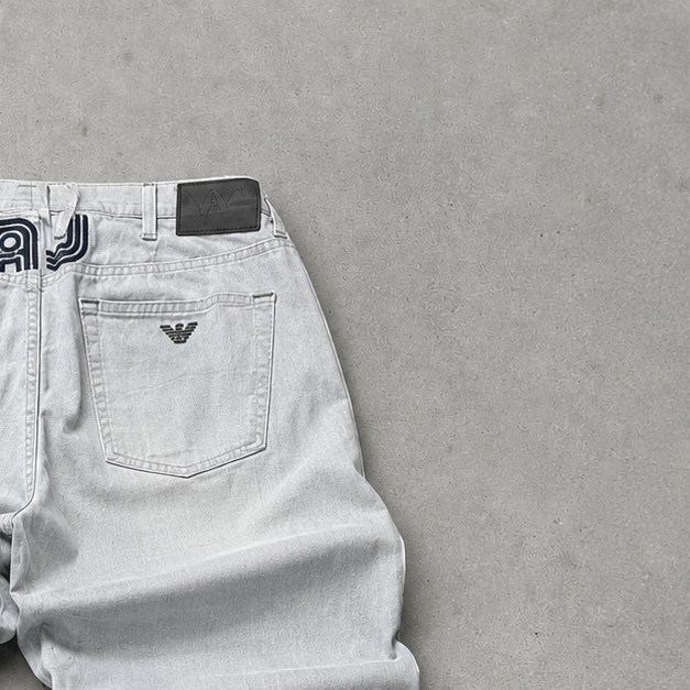 Y2K Armani Jeans Jeans Hellblau Rare (S)