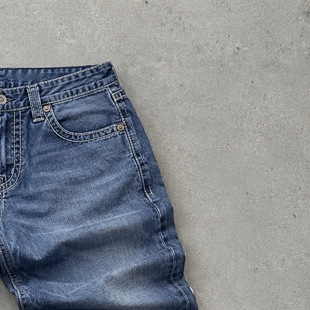 Y2K True Religion Bootcut Jeans Blue Rare Stitched Logo (W34 | DE 50)