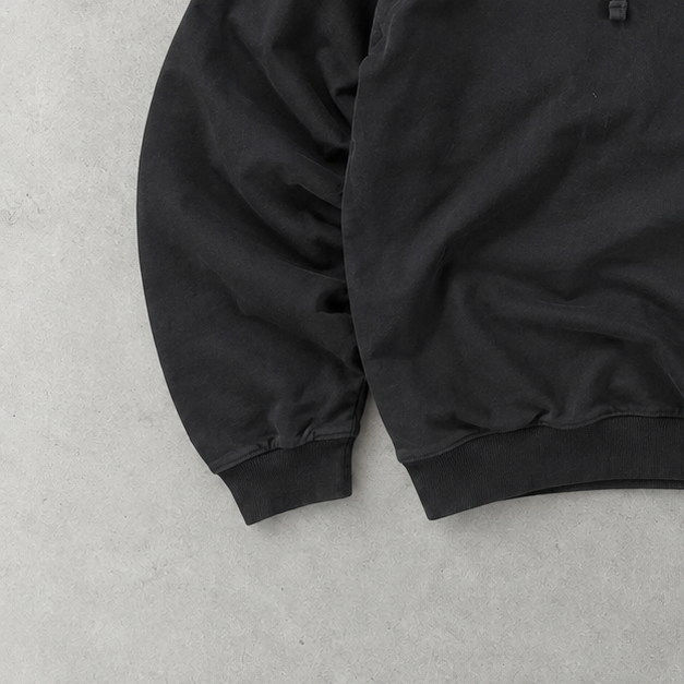 Ralph Lauren Hoodie Schwarz Stitched Logo Rare (L)