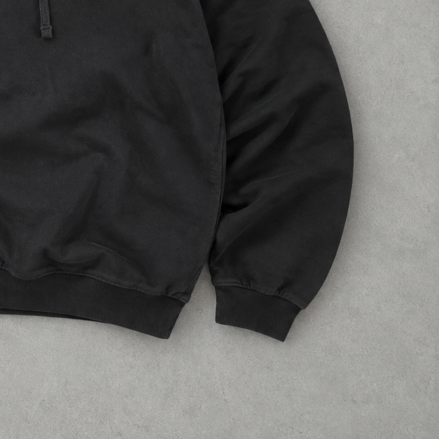 Ralph Lauren Hoodie Schwarz Stitched Logo Rare (L)