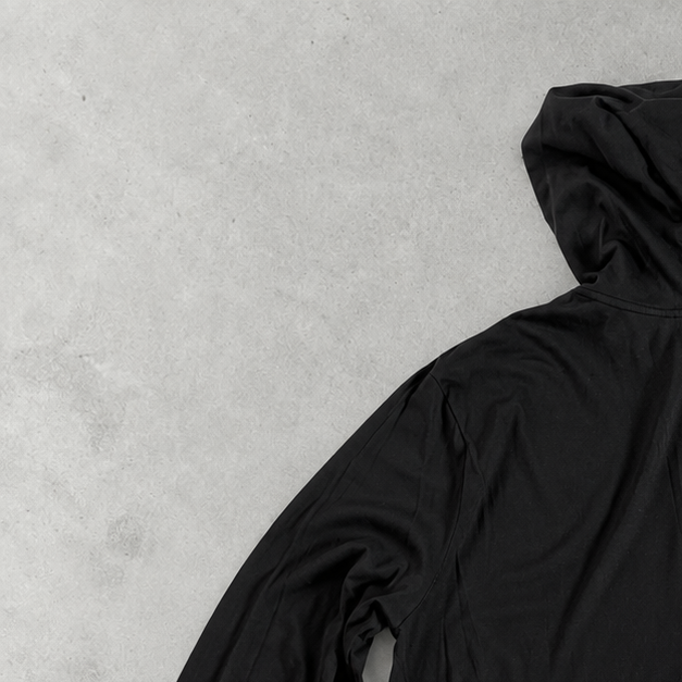 Ralph Lauren Hoodie Schwarz Stitched Logo Rare (L)