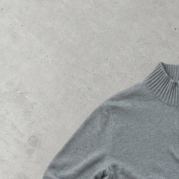 Ralph Lauren Half-Zip Sweater Grau Rare (L) Stitched Logo