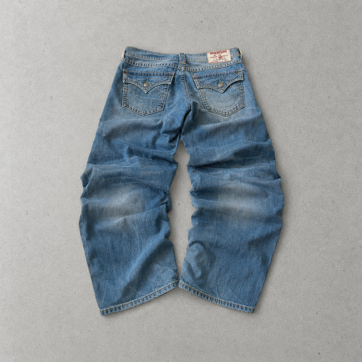 Y2K True Religion Jeans Blau, Hellblau Rare (M)