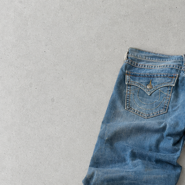Y2K True Religion Jeans Blau, Hellblau Rare (M)