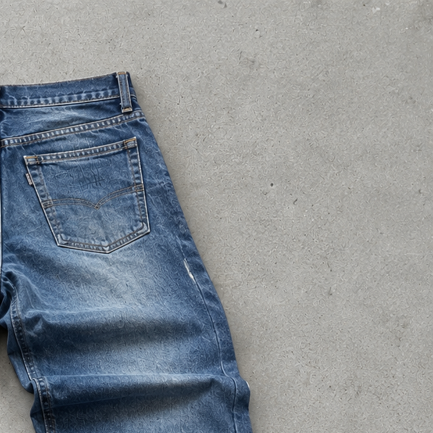 Y2K True Religion Straight Fit Jeans Blue Limited (M)
