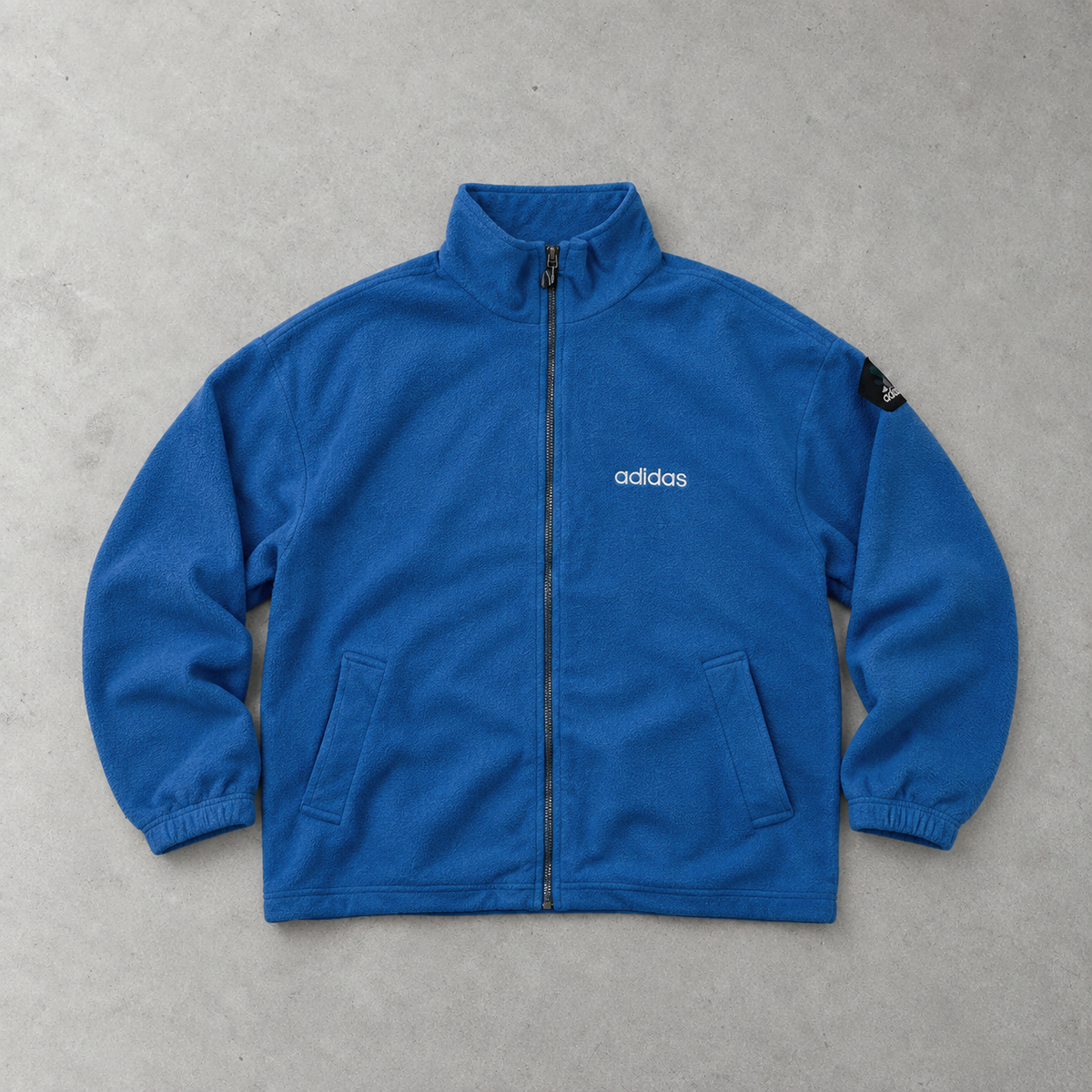 adidas Fleece Jacket Blau Rare Stitched Logo (L)