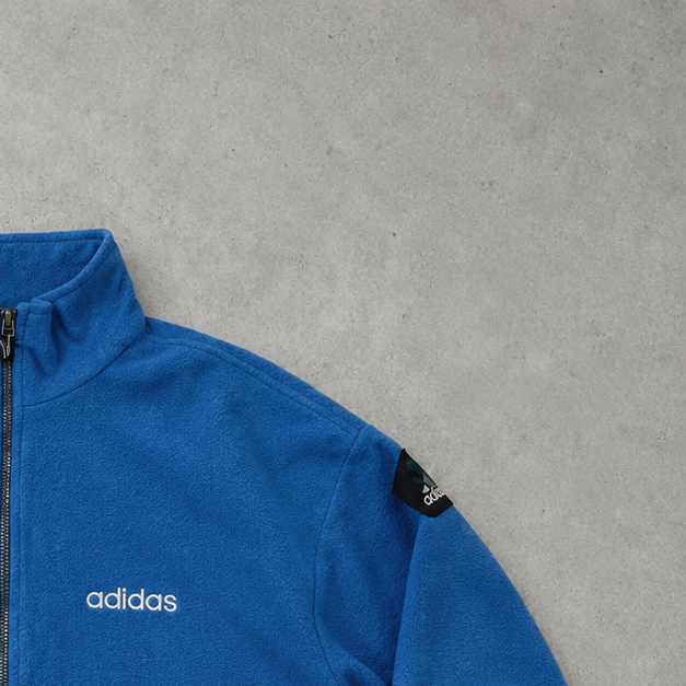 adidas Fleece Jacket Blau Rare Stitched Logo (L)