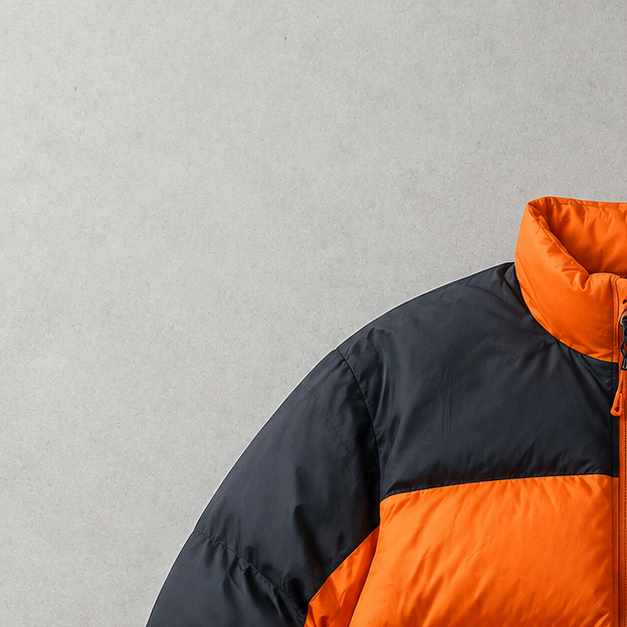 The North Face Jacket Orange, Schwarz Rare (XL)
