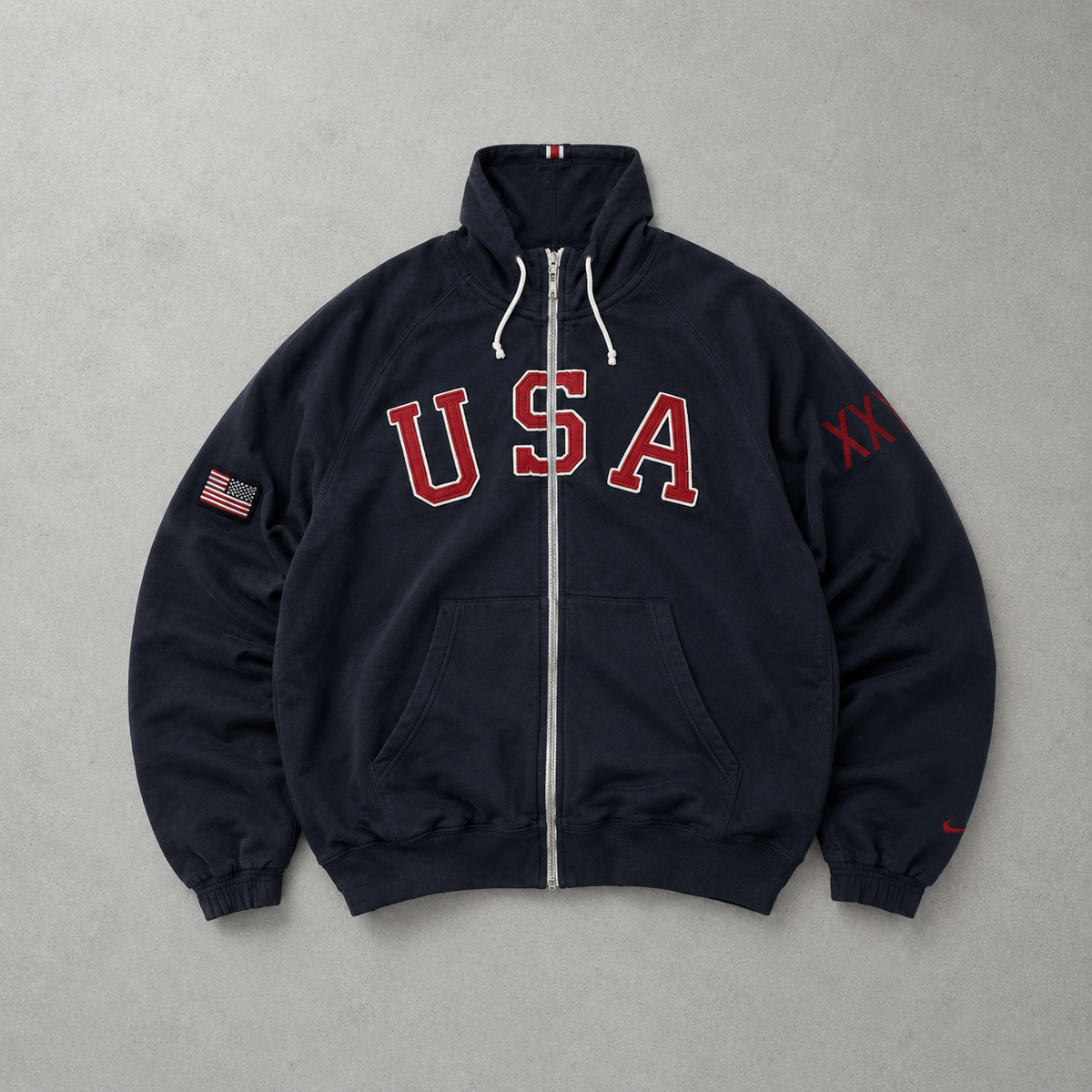 Y2K Nike Hoodie Marineblau Rare (Size M)