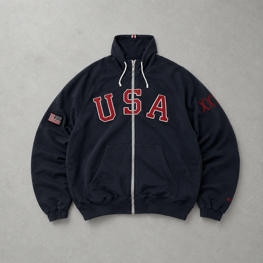 Y2K Nike Hoodie Marineblau Rare (Size M)