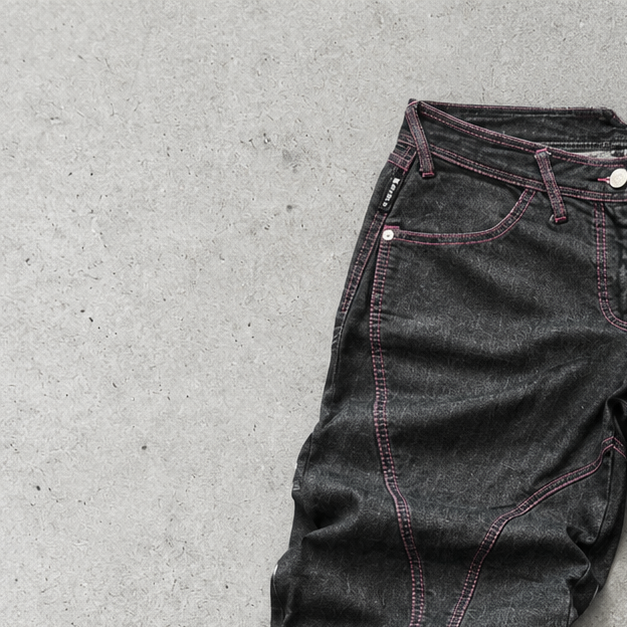 USA Y2K Armani Jeans Jeans Schwarz Limited (XL)
