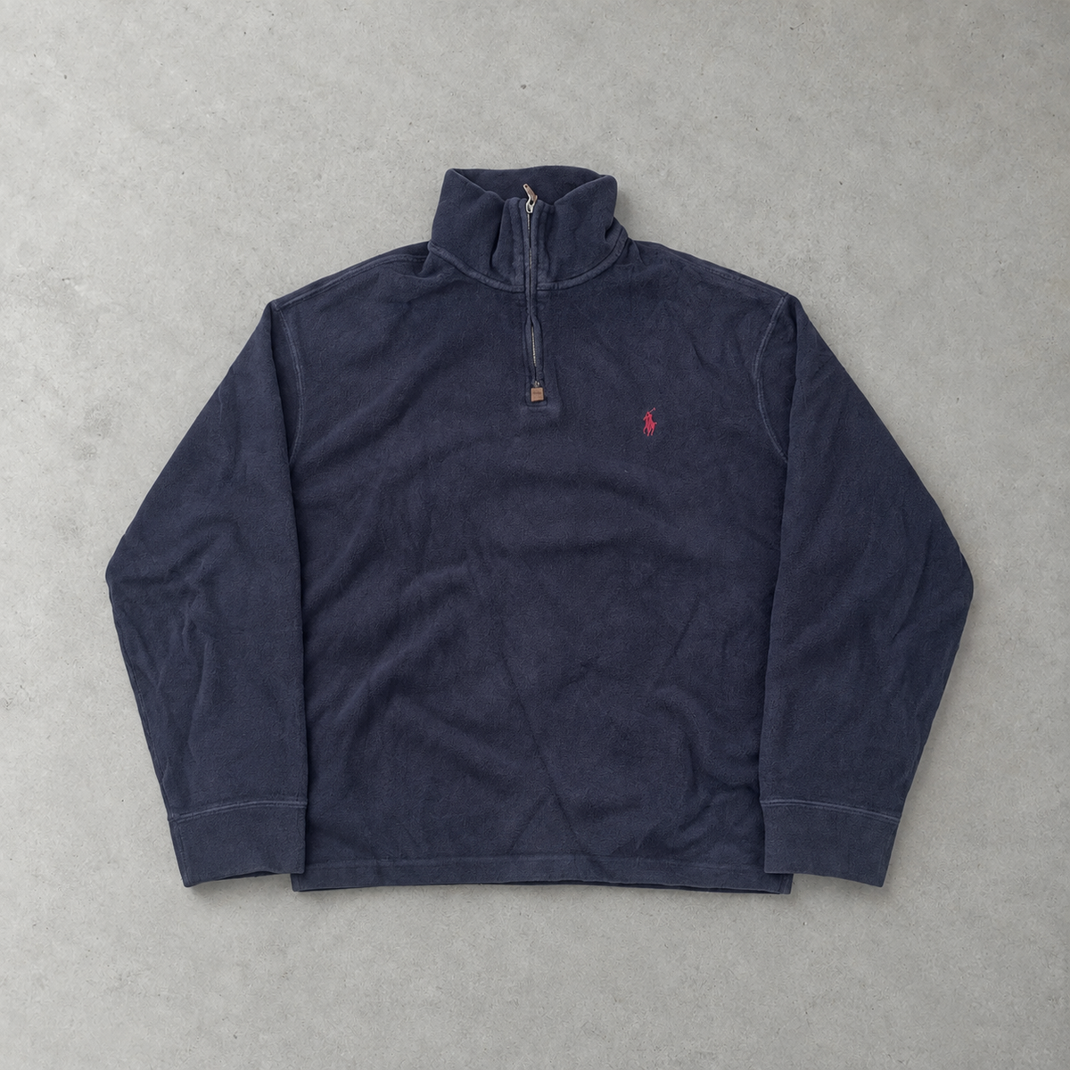 Ralph Lauren Sweater Marineblau Rare (XL) Stitched Logo