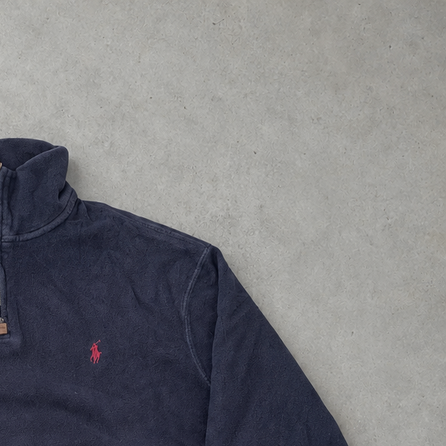 Ralph Lauren Sweater Marineblau Rare (XL) Stitched Logo