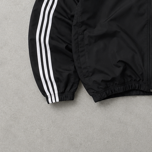 Adidas Windbreaker Schwarz, Weiß Rare (Size XL)